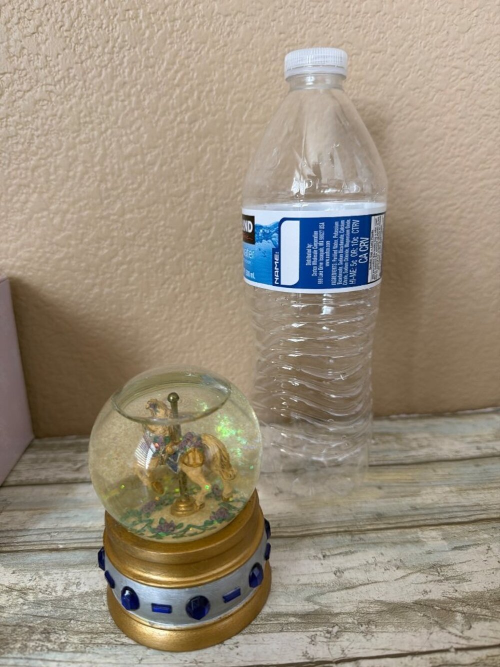 San Francisco Music Box Mini Sapphire Carousel Snow Globe Phantom of Opera w/Box - Picture 5 of 14